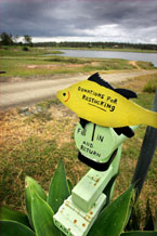 The Bill Gunn Dam, Lake Dyer, has 1% usable storage water available. Photo: Michael Holman The Bill Gunn Dam, Lake Dyer, has 1% usable storage water available. Photo: Michael Holman