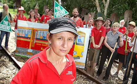 TOOT president Karin Kolbe is looking forward to a rail study being made public. TOOT president Karin Kolbe is looking forward to a rail study being made public.