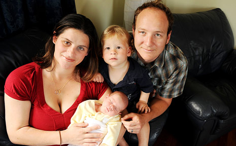 Audrea and Jakub Juszczak, of Lismore, with their week-old baby Annikka and their son Jarvis, 22 months. Audrea and Jakub Juszczak, of Lismore, with their week-old baby Annikka and their son Jarvis, 22 months.