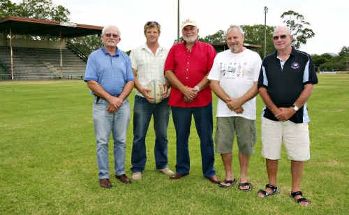 MRU committee members Mike Alexander, Nigel Beard, Phil DeBelle and Geoff Campbell with new coach Peter Crittle, centre. MRU committee members Mike Alexander, Nigel Beard, Phil DeBelle and Geoff Campbell with new coach Peter Crittle, centre.