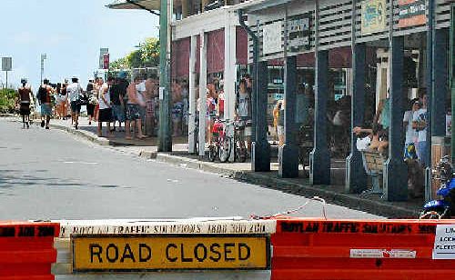 Byron Bay will have a strong police presence and be closed to traffic tonight. Byron Bay will have a strong police presence and be closed to traffic tonight.