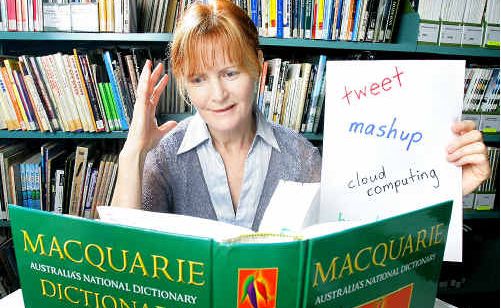 The Bremer Institute of TAFE’s library manager Robyn Dennis gives “tweet” her vote in the Word of the Year contest. The Bremer Institute of TAFE’s library manager Robyn Dennis gives “tweet” her vote in the Word of the Year contest.