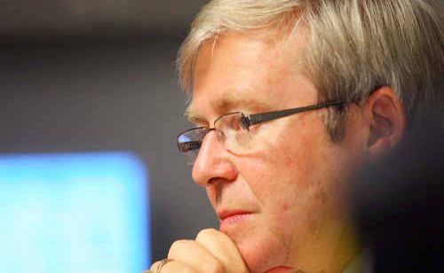 Kevin Rudd at the Rockhampton Hospital in 2010 when he was Prime Minister. Kevin Rudd at the Rockhampton Hospital in 2010 when he was Prime Minister.