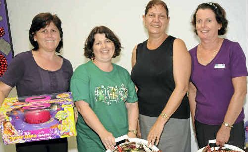 Leanne Montgomery, Diane Trevorton (The Observer), Valerie Dempsey and Wendy Mannell from Lifeline with items for Adopt-a-Family. Leanne Montgomery, Diane Trevorton (The Observer), Valerie Dempsey and Wendy Mannell from Lifeline with items for Adopt-a-Family.