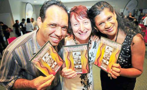 Luke Barrowcliffe, Anne McWhirter and Denise Johnson proudly launch Consider the Jarjums, produced by Goorie Vision for the Bundaberg Family Relationship Centre. Luke Barrowcliffe, Anne McWhirter and Denise Johnson proudly launch Consider the Jarjums, produced by Goorie Vision for the Bundaberg Family Relationship Centre.