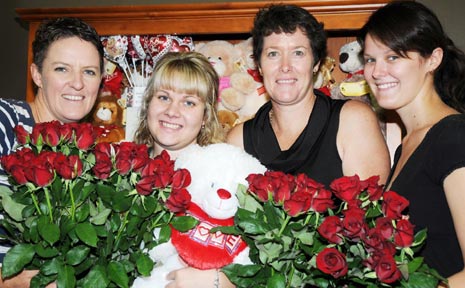 BUSINESS IS A blooming at Gatton Florist on Valentines Day, as Lisa Spierling, Rianna Krenske, Kylie le Gonidec and Niah Spierling work overtime to cope with demand and help spread the romance. BUSINESS IS A blooming at Gatton Florist on Valentines Day, as Lisa Spierling, Rianna Krenske, Kylie le Gonidec and Niah Spierling work overtime to cope with demand and help spread the romance.