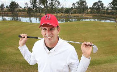 Ipswich Golf Club golf operations manager James Craperi checks out one of the repaired greens that was swamped by the January flood. Ipswich Golf Club golf operations manager James Craperi checks out one of the repaired greens that was swamped by the January flood.