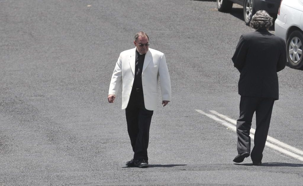 Father Peter Jones outside Maclean Local Court where he faced charges of having driven with a blood-alcohol content of 0.341. Father Peter Jones outside Maclean Local Court where he faced charges of having driven with a blood-alcohol content of 0.341.