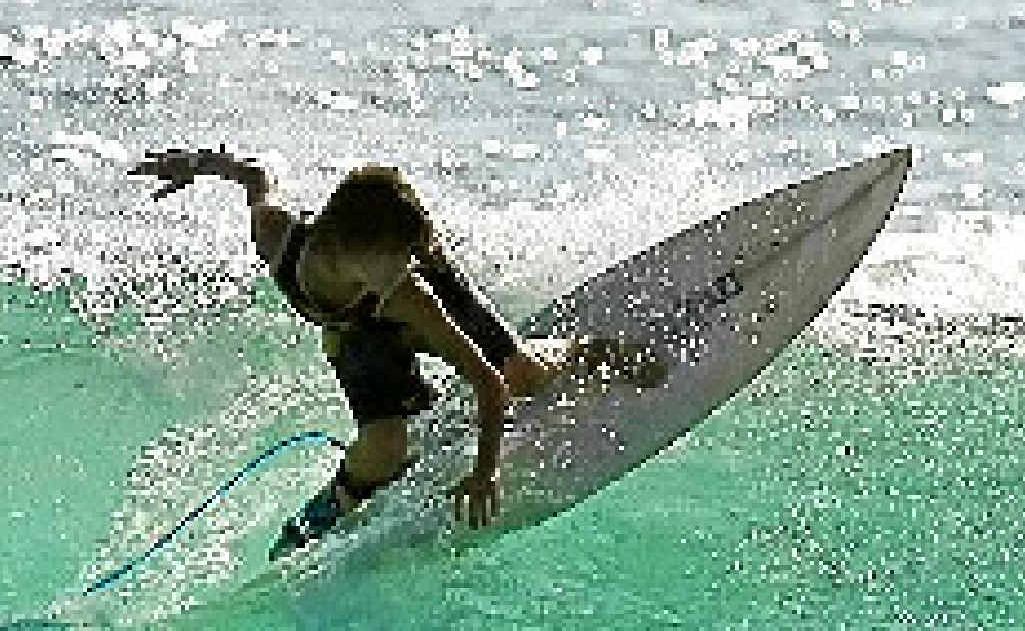EXPERT ADVICE: Surf instructor for HPC at Casuarina, Clancy Dawson. EXPERT ADVICE: Surf instructor for HPC at Casuarina, Clancy Dawson.