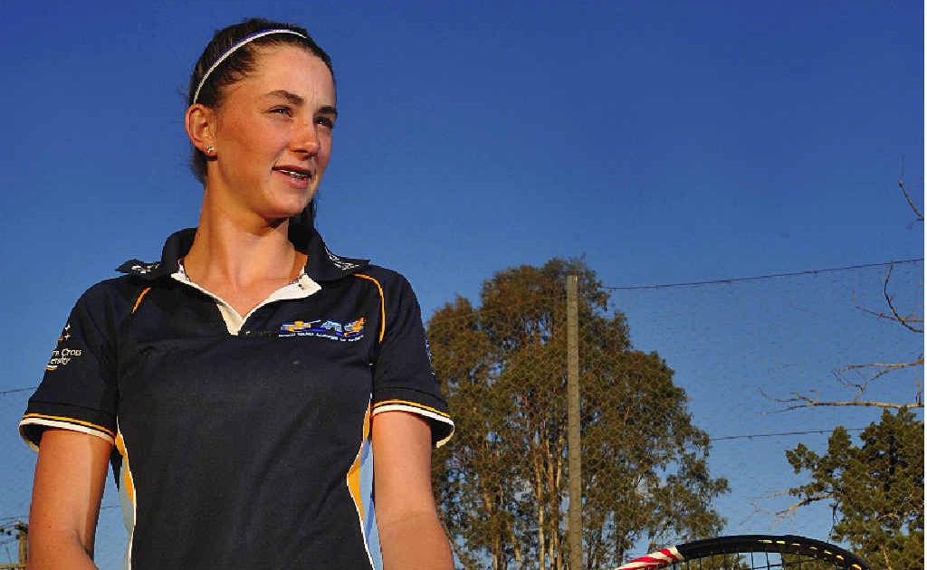 Sixteen-year-old tennis star Brittany Huxley won the Gosford Junior AMT singles and doubles events last week. Sixteen-year-old tennis star Brittany Huxley won the Gosford Junior AMT singles and doubles events last week.