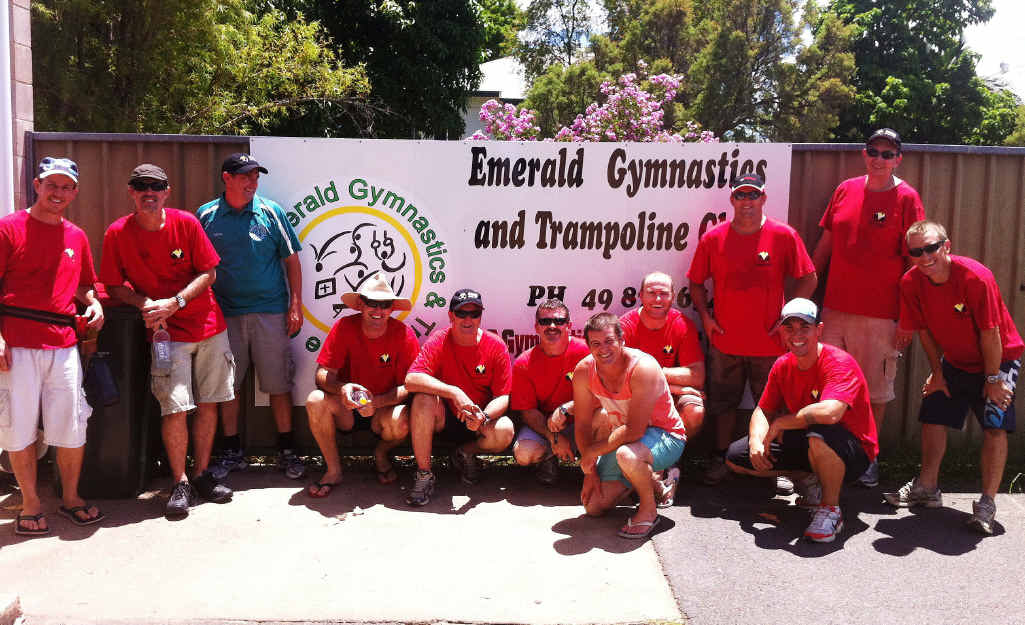 CFMEU Crinum lodge members at the Emerald Gymnastics Club. CFMEU Crinum lodge members at the Emerald Gymnastics Club.