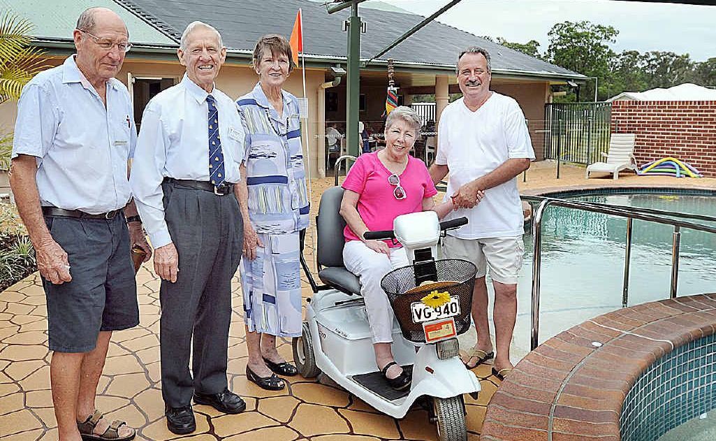 Residents of Parklands Retirement Haven Owen Hetherington (from left), Arnold and Bea Horne and Hazel and Rob Morrow will take advantage of the new community recreation building which was opened yesterday. Residents of Parklands Retirement Haven Owen Hetherington (from left), Arnold and Bea Horne and Hazel and Rob Morrow will take advantage of the new community recreation building which was opened yesterday.