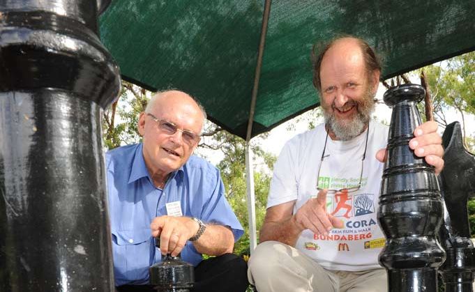 Allan Menham and Keith MacLeod keep their minds active by playing chess. Allan Menham and Keith MacLeod keep their minds active by playing chess.