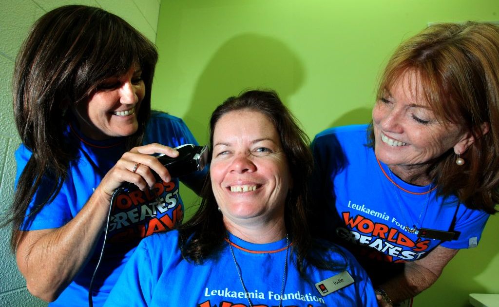 Mary-Anne Moore, Jodie Smith and Sue Melville will be shaving for a cure at Kingscliff's NAB. Mary-Anne Moore, Jodie Smith and Sue Melville will be shaving for a cure at Kingscliff's NAB.