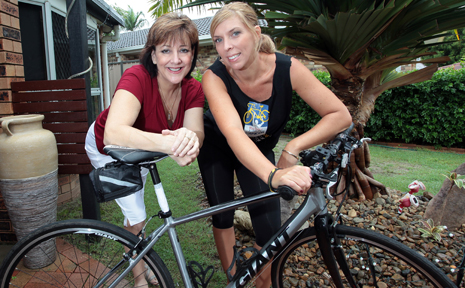 CHARITY CHALLENGE: Amanda Neville will be taking part in this years Rio Tinto Ride to Conquer Cancer after she was inspired by her friend Margaret Sarolis' battle with cancer. CHARITY CHALLENGE: Amanda Neville will be taking part in this years Rio Tinto Ride to Conquer Cancer after she was inspired by her friend Margaret Sarolis' battle with cancer.
