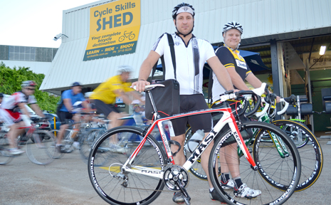 One Track Mind President Danny Graves with Robert Kearney of Australian Cycle Skills will be taking part in Ride to Work Day. One Track Mind President Danny Graves with Robert Kearney of Australian Cycle Skills will be taking part in Ride to Work Day.