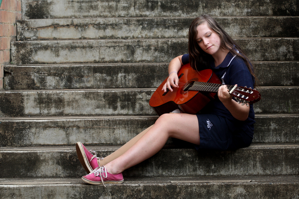 Xanthe Lees at Murwillumbah High School. Xanthe Lees at Murwillumbah High School.