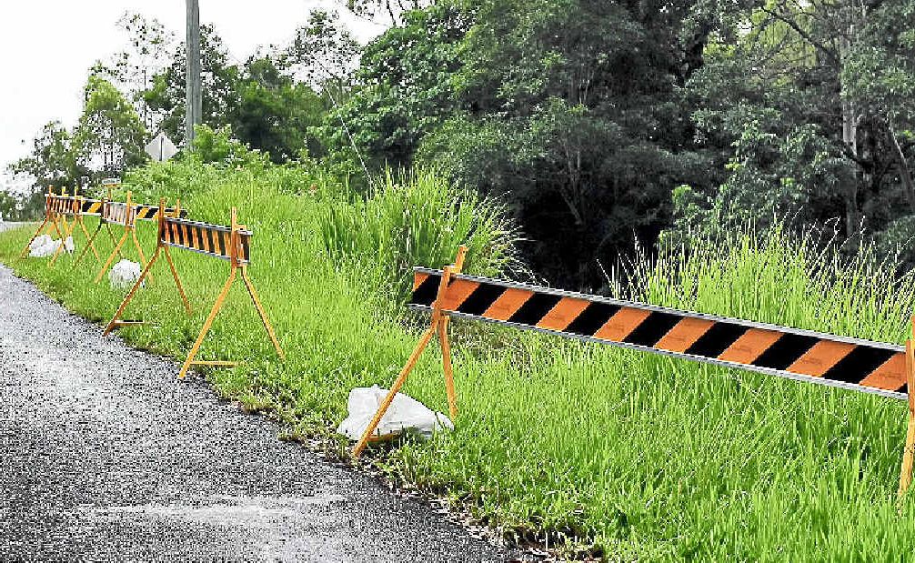 A land slip on Duke Rd Doonan will be investigated by engineers. A land slip on Duke Rd Doonan will be investigated by engineers.