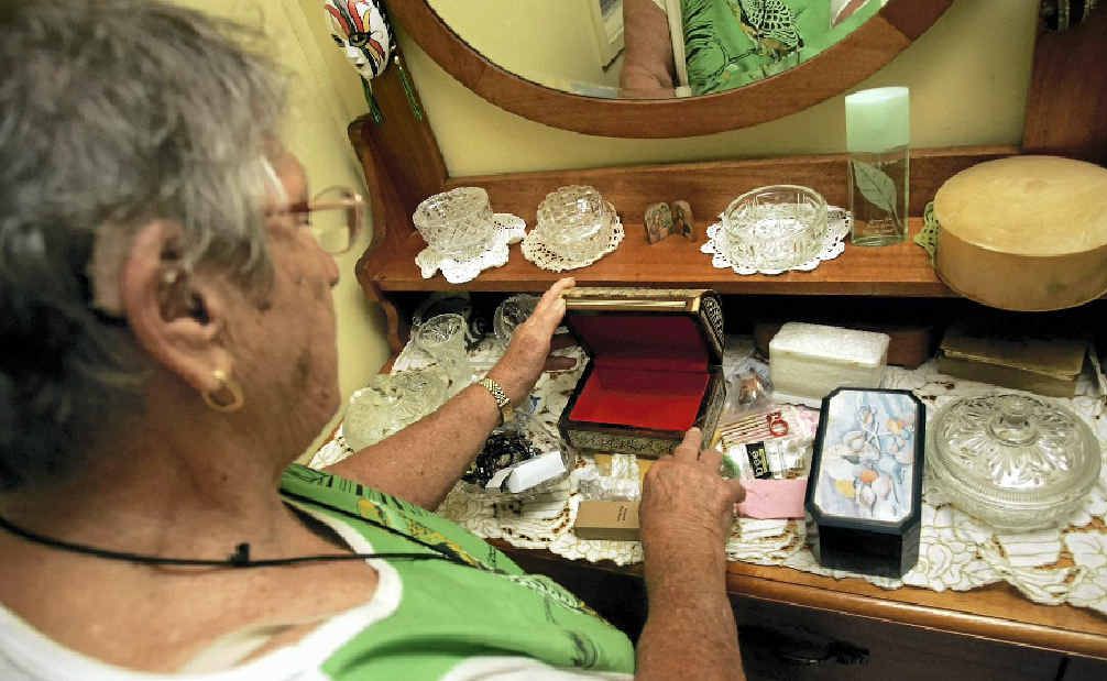 A Rockhampton woman was robbed of her jewellery, including a sentimental piece that was a cross given to her by a World War I soldier when she was seven years old. A Rockhampton woman was robbed of her jewellery, including a sentimental piece that was a cross given to her by a World War I soldier when she was seven years old.