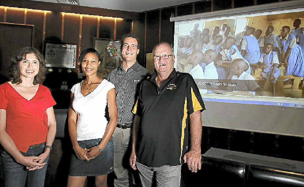 Tiffany Dobson, Hopal Grant McClintock, Nigel Dobson and Lyle Burgoyne return after a volunteer effort in Kenya. Tiffany Dobson, Hopal Grant McClintock, Nigel Dobson and Lyle Burgoyne return after a volunteer effort in Kenya.