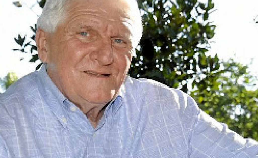 Mike Horan on his first day of retirement campaigning for the LNP. Mike Horan on his first day of retirement campaigning for the LNP.