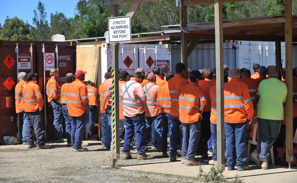 Leighton workers on the Sapphire to Woolgoolga Pacific Highway upgrade stopped work on Thursday over safety concerns highlighted by the CFMEU. Leighton workers on the Sapphire to Woolgoolga Pacific Highway upgrade stopped work on Thursday over safety concerns highlighted by the CFMEU.
