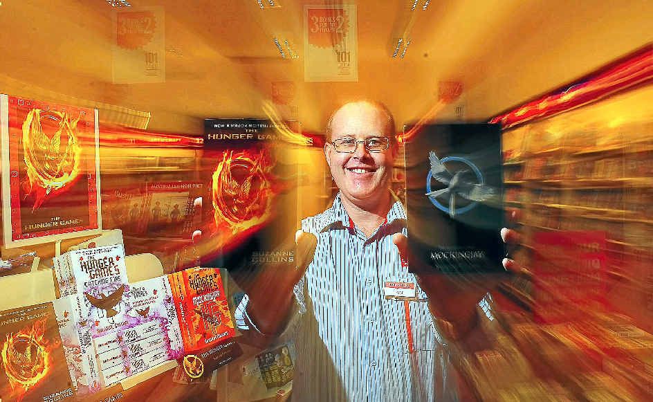 Dymocks Books Kim Jenkinson says that sales of Suzanne Collins’ trilogy The Hunger Games has sky rocketed. Dymocks Books Kim Jenkinson says that sales of Suzanne Collins’ trilogy The Hunger Games has sky rocketed.