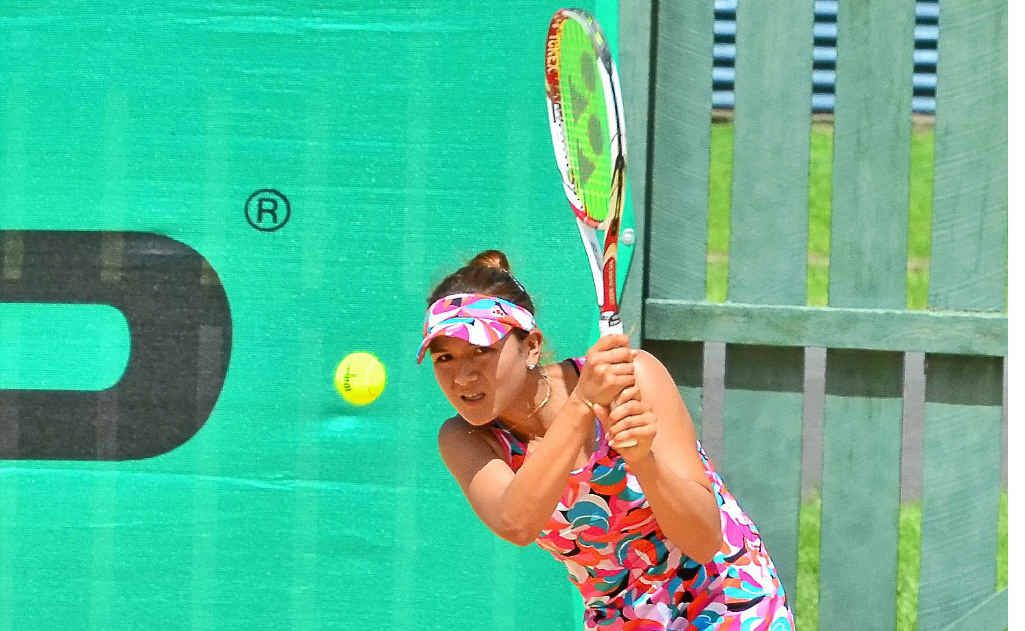 Yurika Sema on her way to victory over Viktorija Rajicic in the Bundaberg International. Yurika Sema on her way to victory over Viktorija Rajicic in the Bundaberg International.