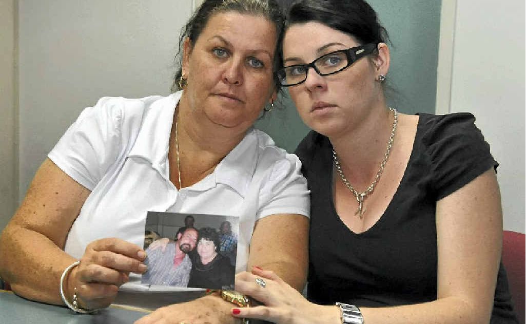 Julie Stevenson holds a photo of her husband Paul Stevenson and is comforted by daughter Nikki. Julie Stevenson holds a photo of her husband Paul Stevenson and is comforted by daughter Nikki.