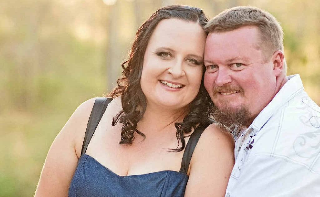 Louise Simpson and Ross Braddock say “I do”. Louise Simpson and Ross Braddock say “I do”.