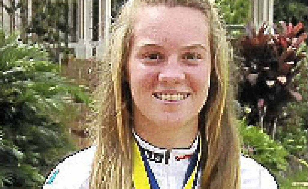 Modanville cyclist Anna-Leeza Hull with her medals from the Australasian Cycling Schools Cup. Modanville cyclist Anna-Leeza Hull with her medals from the Australasian Cycling Schools Cup.