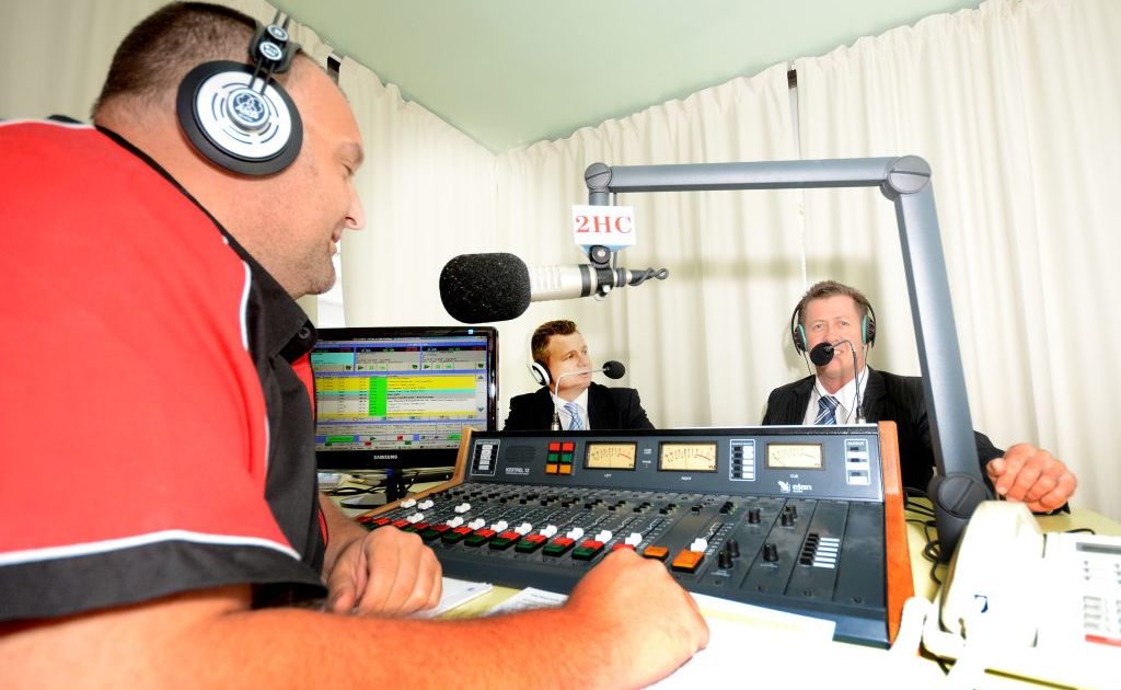 2HC's Stephen Cenatiempo at the debate with Luke Hartsuyker and Matt Thistlethwaite at the 2HC studios. Photo: Leigh Jensen / Coffs Coast Advocate 2HC's Stephen Cenatiempo at the debate with Luke Hartsuyker and Matt Thistlethwaite at the 2HC studios. Photo: Leigh Jensen / Coffs Coast Advocate