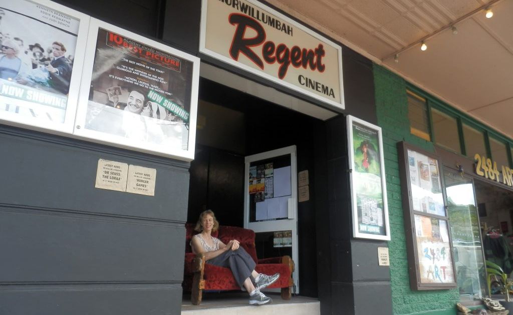 Regent Cinema Murwillumbah patrons and manager Deborah Flannery can rest easy - its lobby once again features a comfortable red couch. Regent Cinema Murwillumbah patrons and manager Deborah Flannery can rest easy - its lobby once again features a comfortable red couch.