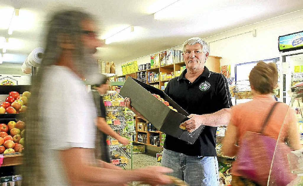 Barry McQueen from Baz and Shaz’s corner store in Suffolk Park is busy as usual and the business continues to flourish. Barry McQueen from Baz and Shaz’s corner store in Suffolk Park is busy as usual and the business continues to flourish.
