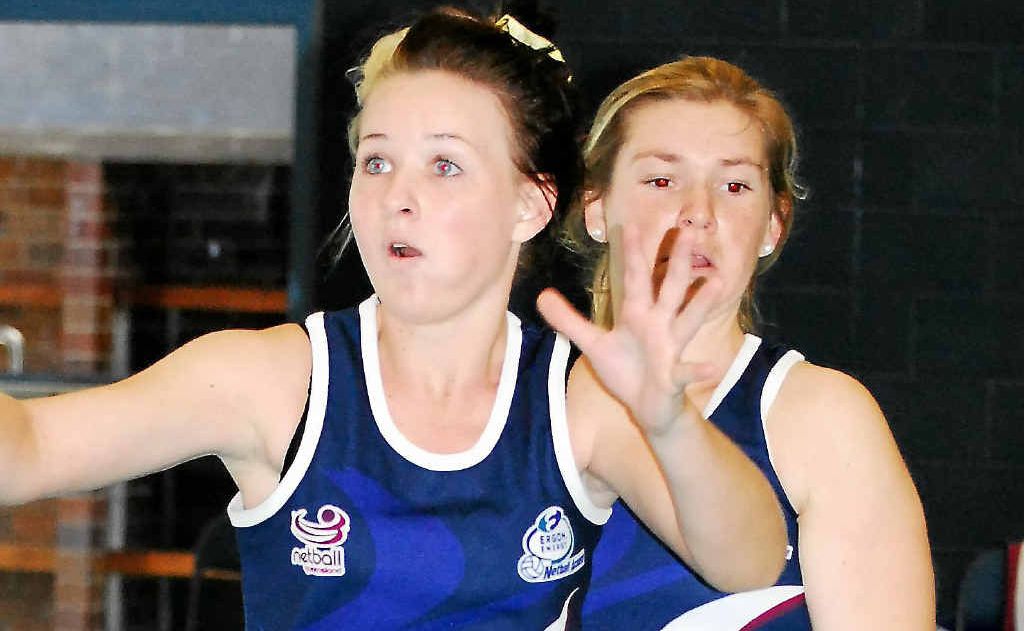 Brooke Mann (back) keeps a close watch on her marker during last year’s Ergon Energy Capricorn Academy at Tannum Sands High School. Brooke Mann (back) keeps a close watch on her marker during last year’s Ergon Energy Capricorn Academy at Tannum Sands High School.