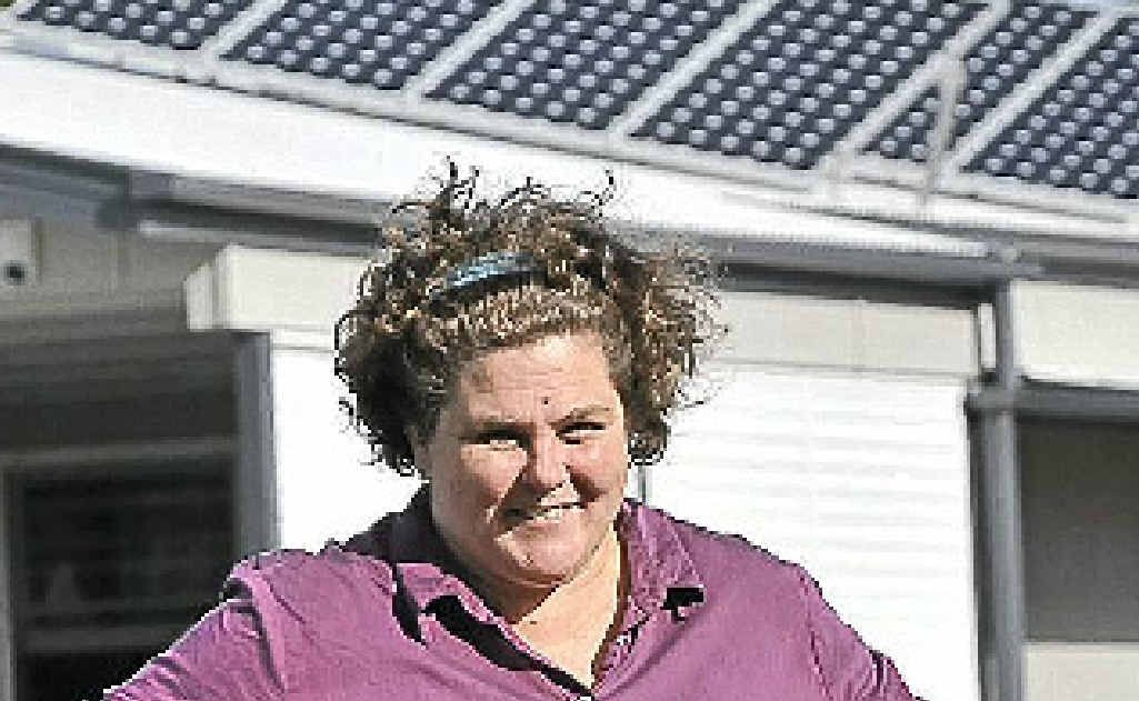 GREAT RESULT: Liza Neil sees solar success story. GREAT RESULT: Liza Neil sees solar success story.