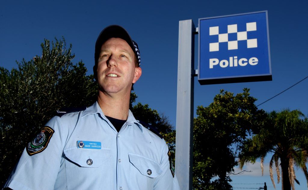Constable Mark Harrison at Tweed Police station. Constable Mark Harrison at Tweed Police station.