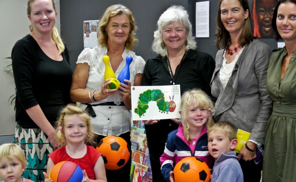 Hayley Johnson, Pam Johnson, Judy Atkinson, Nicola Kerr and Jan Rooney with ‘The Very Hungry Caterpillar’ fans Mikey Ryan, Juliet Ryan, Alice Roy and Hudson Roy. Hayley Johnson, Pam Johnson, Judy Atkinson, Nicola Kerr and Jan Rooney with ‘The Very Hungry Caterpillar’ fans Mikey Ryan, Juliet Ryan, Alice Roy and Hudson Roy.