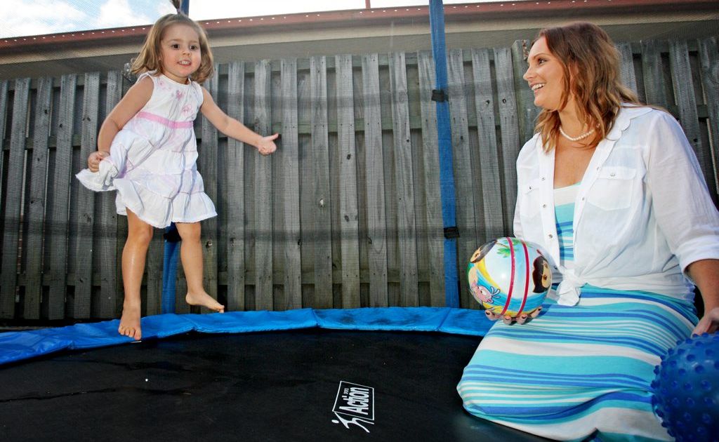 Bree Clifton with three-year-old Ellashae who has autism. Bree Clifton with three-year-old Ellashae who has autism.