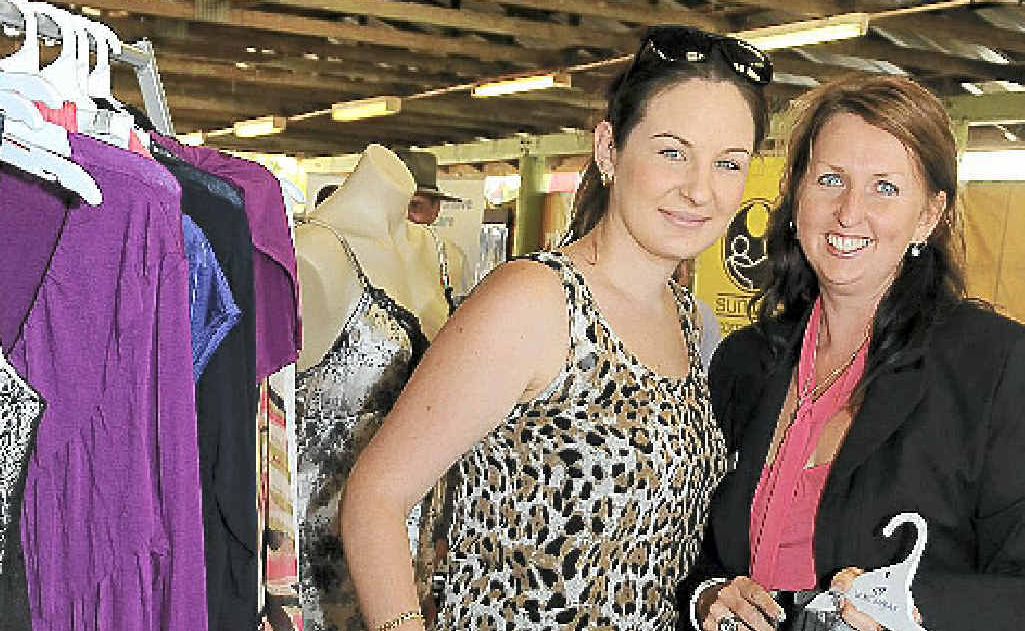 Hannah Maughan is assisted by UnderCoverWear manager Julie Pratt at the expo. Hannah Maughan is assisted by UnderCoverWear manager Julie Pratt at the expo.