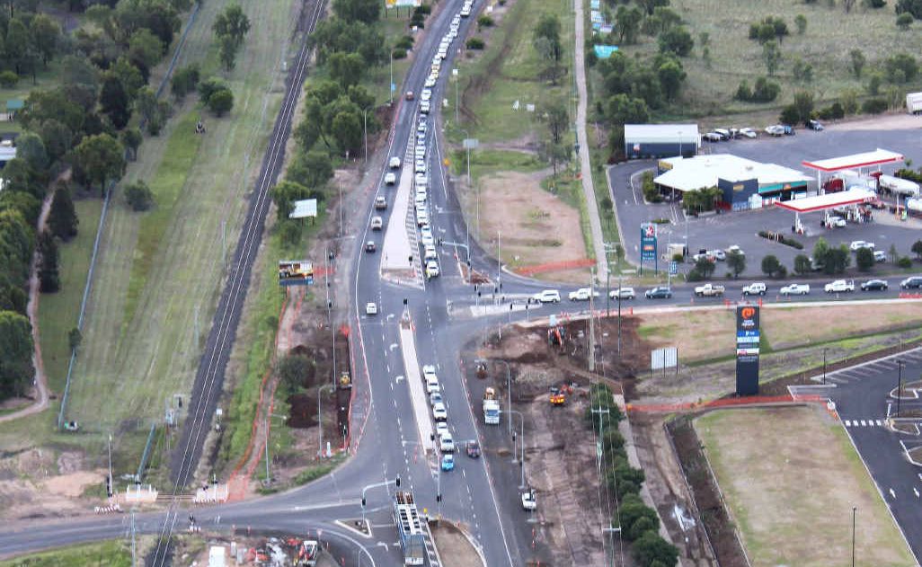 The intersection of Codenwarra Rd, the Capricorn Hwy and Gregory Hwy, along with the nearby rail crossing continues to cause headaches for residents. The intersection of Codenwarra Rd, the Capricorn Hwy and Gregory Hwy, along with the nearby rail crossing continues to cause headaches for residents.