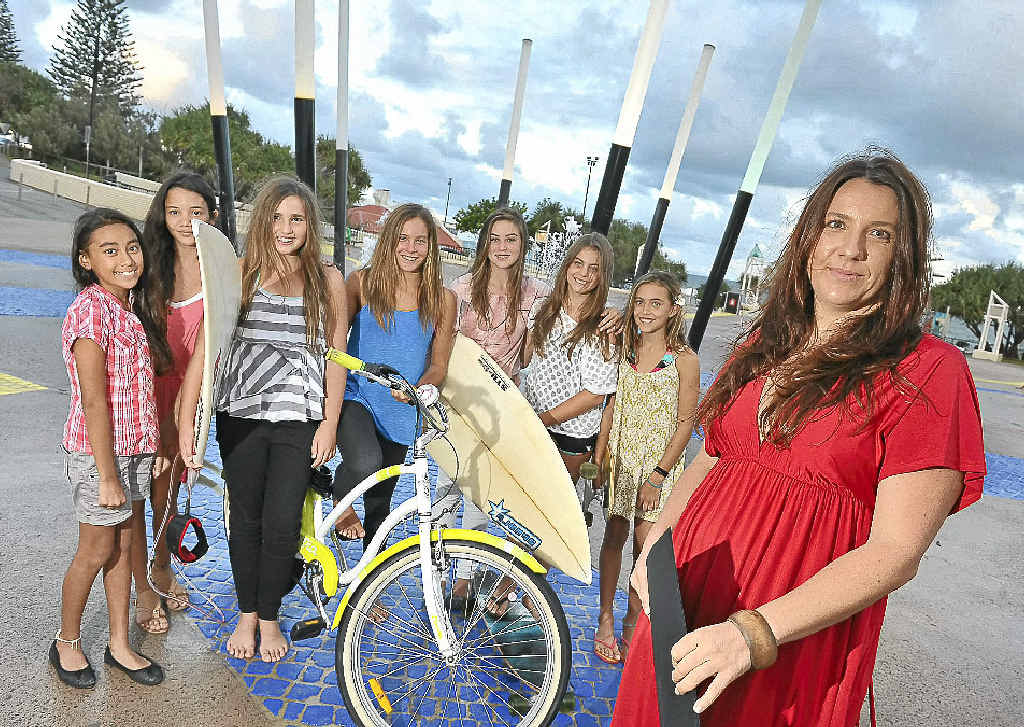 MAKING A STAND: Naomi Harris, pictured with Pania Preston, Jazmine Alexander, Meg Rutzon, Summer Harris, Georgia Russell, Sophia Rule and Georgia Woods, has established a social network called Savvy Girls, MAKING A STAND: Naomi Harris, pictured with Pania Preston, Jazmine Alexander, Meg Rutzon, Summer Harris, Georgia Russell, Sophia Rule and Georgia Woods, has established a social network called Savvy Girls,