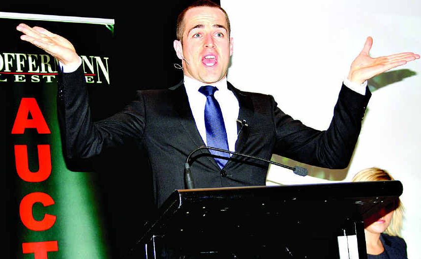 Who’ll give me two? Auctioneer Jason Andrew seeks a rise to $2m for 36 The Promontory, Noosa Waters, at the Tom Offermann Real Estate in-rooms auction at Sheraton Noosa on Thursday evening. He got it, the property selling for $2.247m. All auctions social photos by Erle Levey Who’ll give me two? Auctioneer Jason Andrew seeks a rise to $2m for 36 The Promontory, Noosa Waters, at the Tom Offermann Real Estate in-rooms auction at Sheraton Noosa on Thursday evening. He got it, the property selling for $2.247m. All auctions social photos by Erle Levey