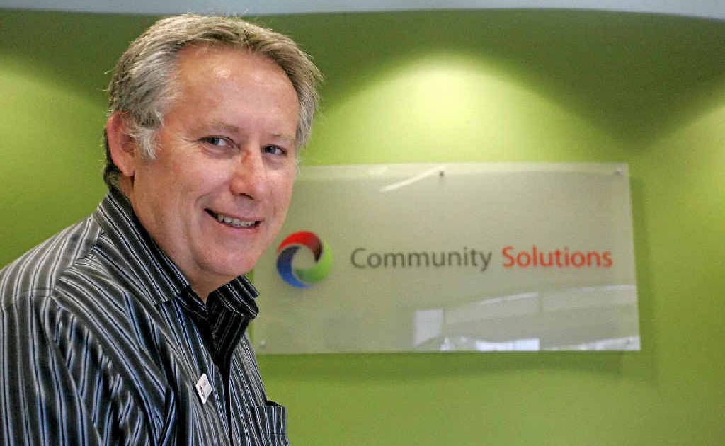 Managing director of Community Solutions David Curd at the Rockhampton office. Managing director of Community Solutions David Curd at the Rockhampton office.