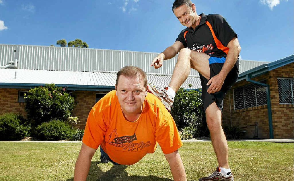 Pastors Stephen Grosser (left) and Phil Cutcliffe will be taking part in the Losing for Life Challenge. Pastors Stephen Grosser (left) and Phil Cutcliffe will be taking part in the Losing for Life Challenge.