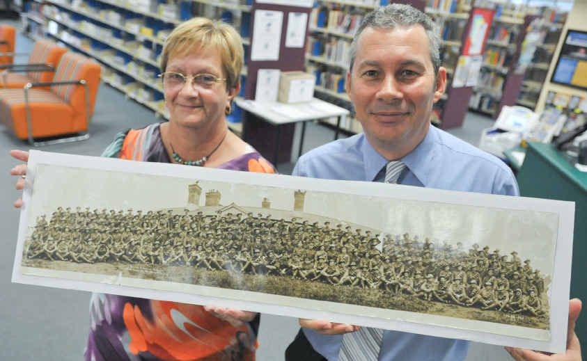 Museum Coordinator Terrie Beckhouse and Library Manager Enzo Accadia. Museum Coordinator Terrie Beckhouse and Library Manager Enzo Accadia.