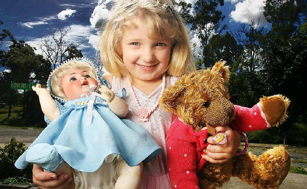 Five-year-old Brooke Boetje takes a look at what’s going on show at the Ipswich Gala Doll Fair at the Civic Centre on April 29. Five-year-old Brooke Boetje takes a look at what’s going on show at the Ipswich Gala Doll Fair at the Civic Centre on April 29.