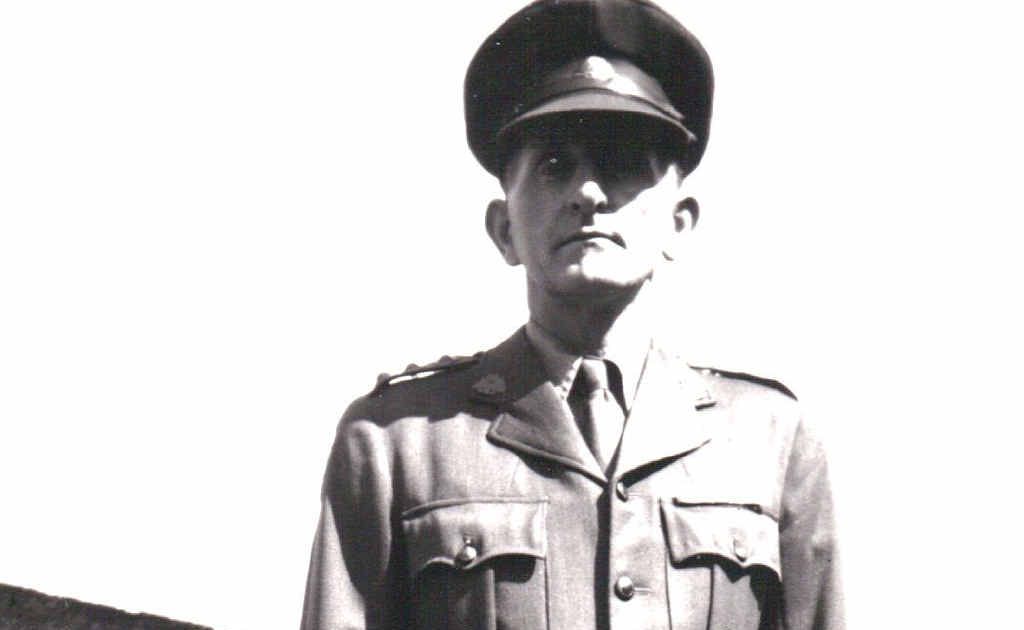 Dugald Miller stands tall in his uniform as a member of the Rockhampton Volunteer Defence Corps in the Second World War. Dugald Miller stands tall in his uniform as a member of the Rockhampton Volunteer Defence Corps in the Second World War.