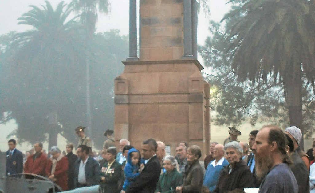Commemorators from around Warwick gathered at the crack of dawn to pay their respects to Australian’s servicemen and women at the cenotaph in Leslie Park. Commemorators from around Warwick gathered at the crack of dawn to pay their respects to Australian’s servicemen and women at the cenotaph in Leslie Park.