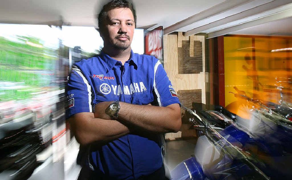 Top Gun Yamaha operations manager Nick Ruwhiu had his store broken into and had two motorcycles stolen. Top Gun Yamaha operations manager Nick Ruwhiu had his store broken into and had two motorcycles stolen.